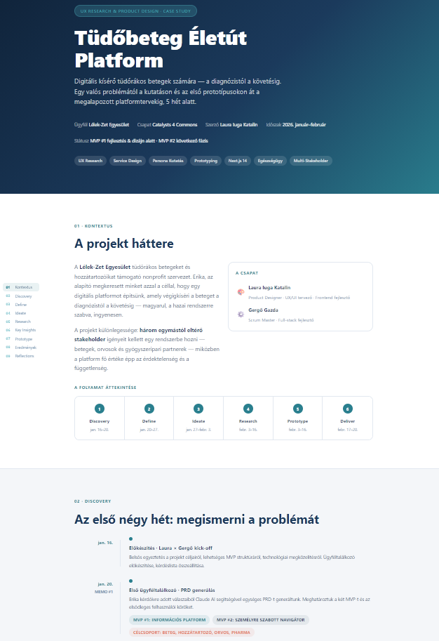 TÉP — Tüdőbeteg Életút Platform screenshot 1